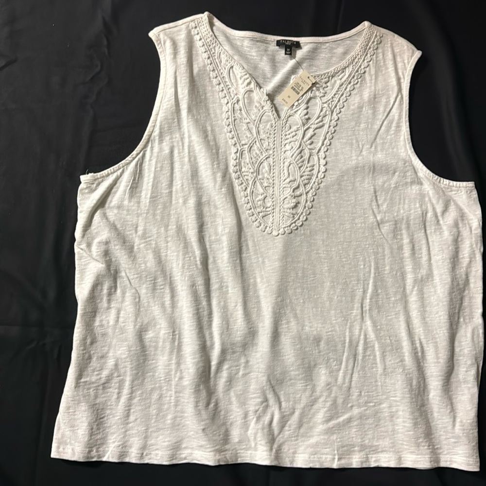Plus size Talbots white top